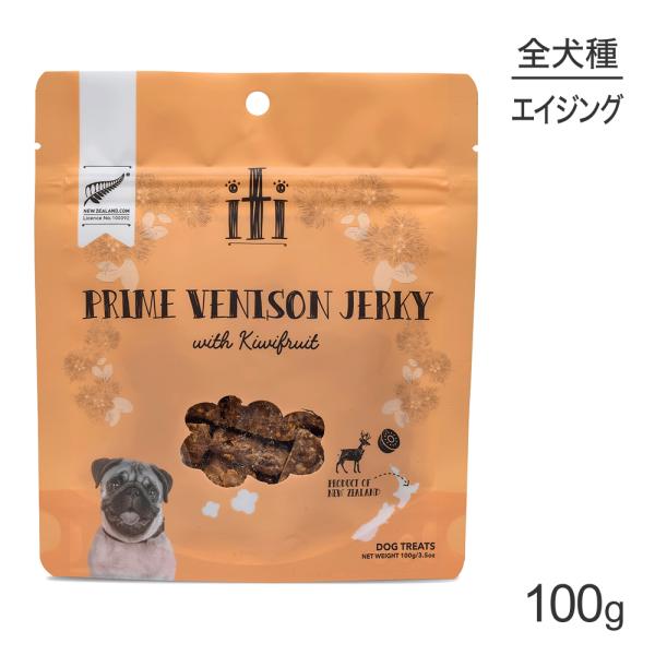 【メール便】iti イティ ドッグトリーツ ベニソンジャーキー エイジングケア 100g (犬・ドッ...