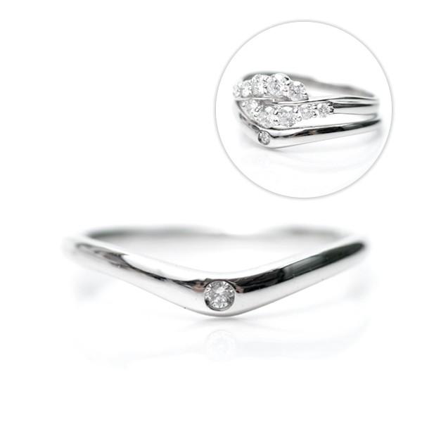 天然 ダイヤモンド リング プラチナ D:0.02ct 一粒 セットリング用単品 結婚11周年に 受...