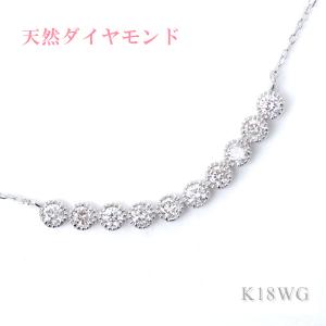 ダイヤモンド ラインネックレス スイート メモリー 天然 テン