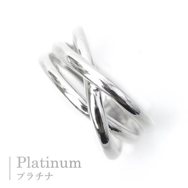 プラチナ リング 指輪 19号 20号サイズ プラチナリング Pt900 3連リング調 3本ウエーブ...