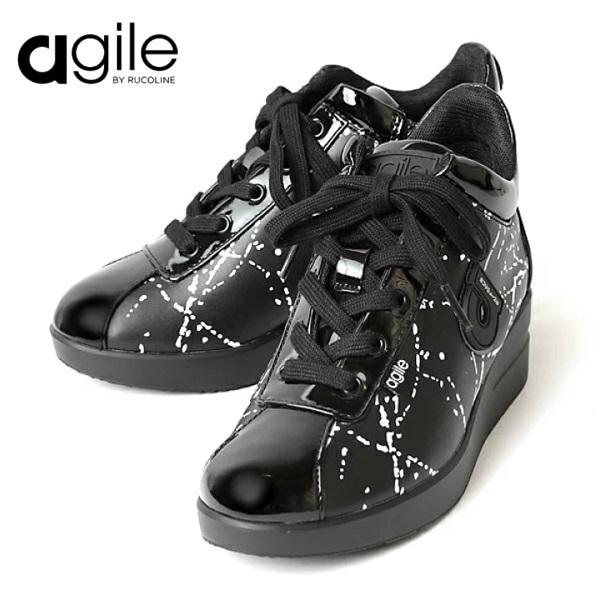 ルコライン 靴 アージレ バイ ルコライン スニーカー agile-009BK ROMAN HOLI...