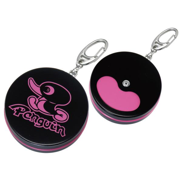 カラビナ付き携帯灰皿 喫煙所 ぺんぎん’80 クラシック ピンク