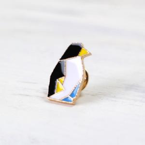 ブローチ モダン アート デザイン ペンギン ピンバッチ ピンバッジ かわいい おしゃれ ブローチピン ペンギンと 通販 Paypayモール