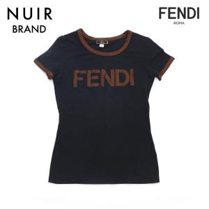 フェンディ FENDI 半袖Ｔシャツ ロゴ #40 ブラック｜penguin-vintage