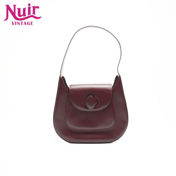 カルティエ CARTIER ショルダーバッグ レザー　マストドゥ レッド【中古】