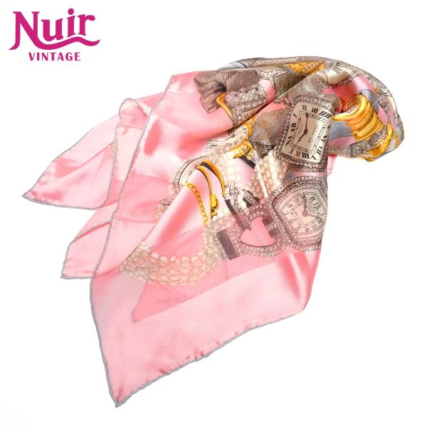 カルティエ CARTIER スカーフ マスト ドゥ シルク 時計 ピンク【中古】