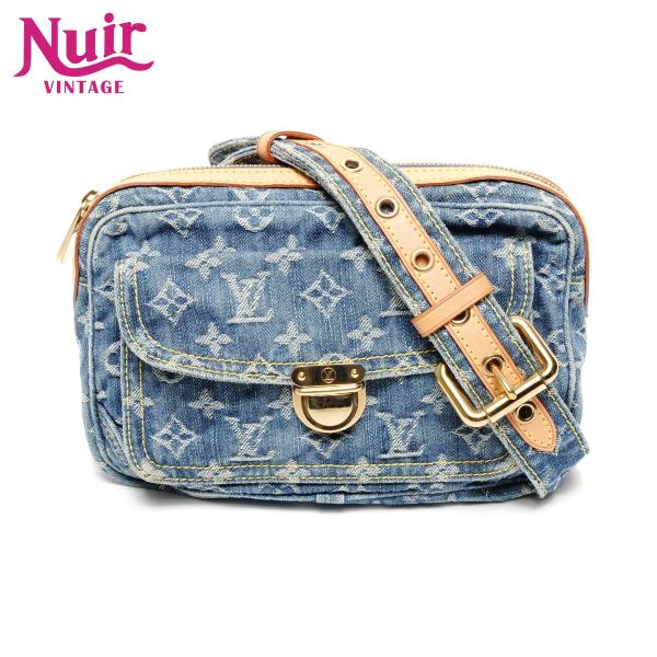 ルイ・ヴィトン LOUIS VUITTON ウエストバッグ デニム モノグラム バムバッグ 2007...