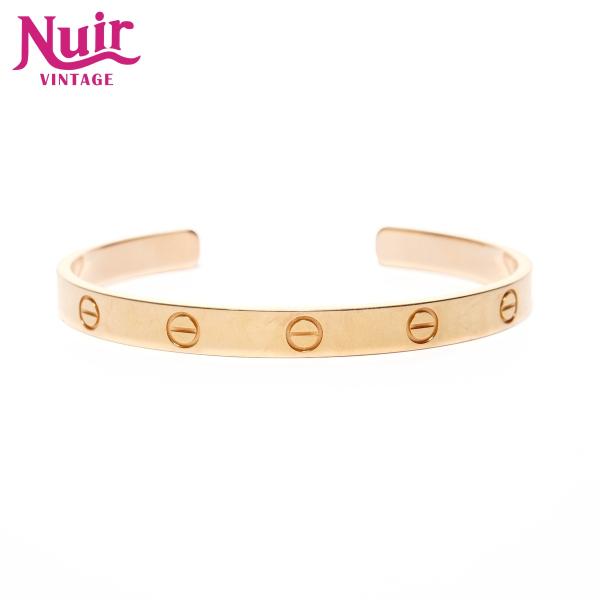 カルティエ CARTIER ブレスレット ラブ ブレス オープン バングル 750 K18 ゴールド...