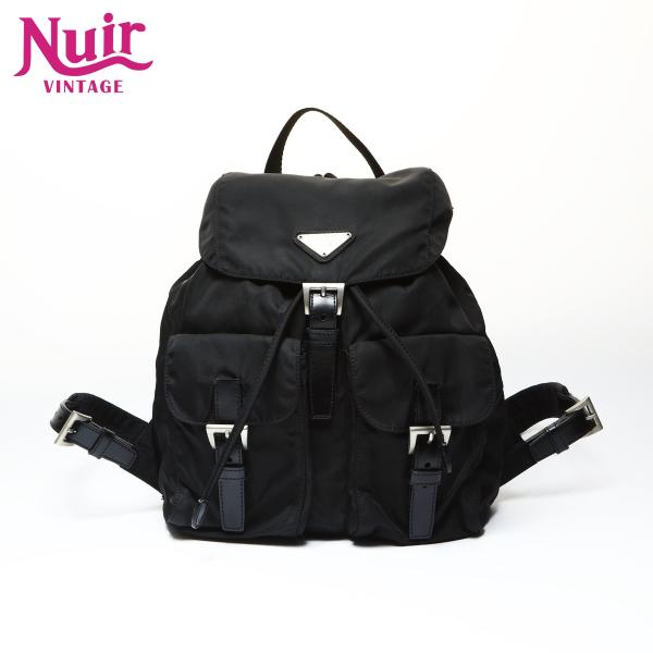 プラダ PRADA リュック・デイパック ナイロン ブラック【中古】