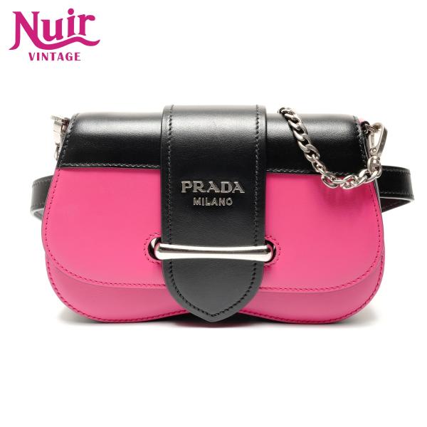 プラダ PRADA ウエストバッグ シドニー ベルトバッグ ピンク【中古】