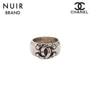 【極美品】CHANEL シルバー 925 ロゴリング　13号 CHANEL 13号 シャネル リング・指輪 ロゴ ワイドリング シルバー