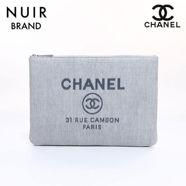 シャネル クラッチバッグ ドーヴィル グレー CHANEL