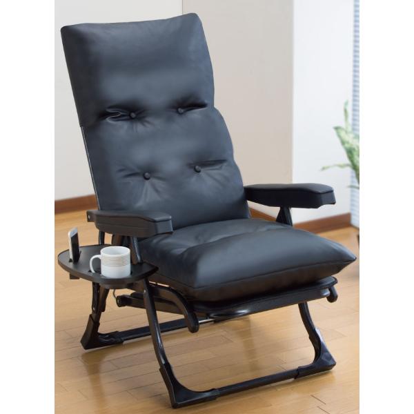 【5日限定クーポンで￥300OFF】NEWくつろぎのリクライニングアームチェアDX2 ブラック DX...