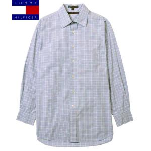 ビッグサイズ TOMMY HILFIGER トミーヒルフィガー 長袖シャツ チェック柄 メンズ2XL相当｜penguintripper2