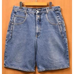 USA製 GUESS ゲス GUESS JEANS ゲスジーンズ デニムハーフパンツ ショーツ ブルーデニム W34(28272｜penguintripper2