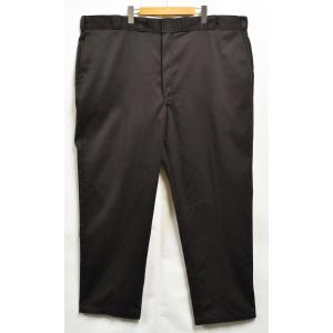 ビッグサイズ Dickies ディッキーズ 薄手 ワークパンツ ロングパンツ ダークブラウン W49相当(41827｜penguintripper2