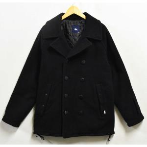 新品同様✨　schott stussy コラボ　ピーコート　ウール　ブラック STUSSY コラボ USA製 STUSSY×SCHOTT ステューシー×ショット P