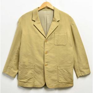 ビッグサイズ 日本製 Y's for men Yohji Yamamoto フランネル テーラードジャケット 3つボタン ベージュ XL相当(25183｜penguintripper