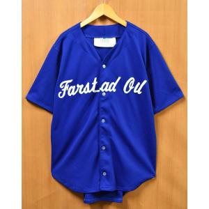 ビッグサイズ Soltis 企業物 ベースボールシャツ ユニフォーム ナンバリング ブルー メンズXL(37353｜penguintripper