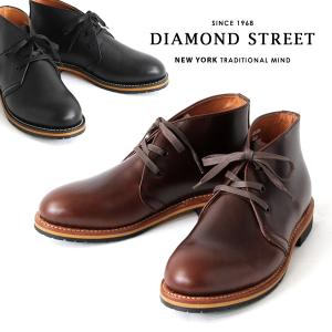 ダイヤモンドストリート 524 本革 チャッカブーツ ブラック