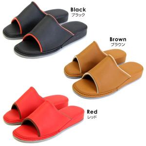 レディース スリッパ ルームシューズ ヒール3...の詳細画像1