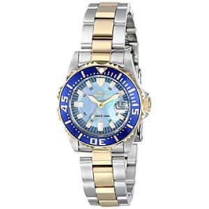 Invicta 2961 ウィメンズプロダイバー ツートンゴールドメッキブ　ルーマザーオブパールダイヤルウォッチ｜pennylane2022