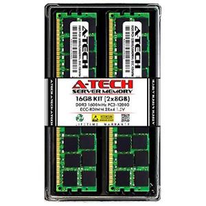 A-Tech 16GB (2 x 8GB) DDR3 1600 MHz PC3-12800R ECC RDIMM 2Rx4 1.5V ECC Registered DIMM 240ピン サーバー＆ワークステーション RAM メモリアップグレードキ｜pennylane2022