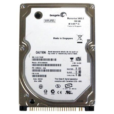 Seagate st9100823 a 100 GB 5400rpm IDE 2.5 FW : 3....