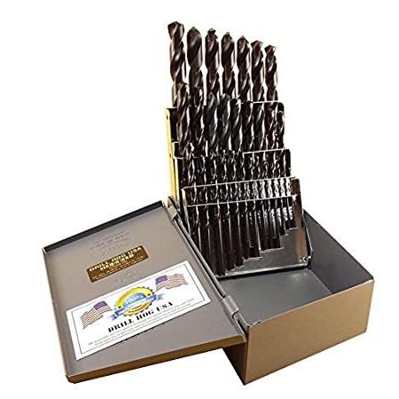 Drill Hog 29 Pc Drill Bit Set M4 Steel 1/16&quot;-1/2&quot; ...