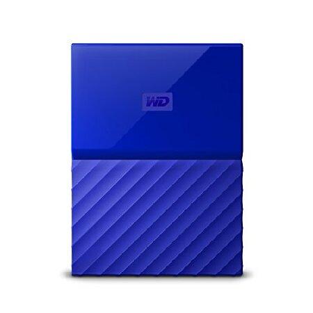 WD HDD ポータブル ハードディスク 2TB USB3.0 ブルー 暗号化 パスワード保護 ( ...