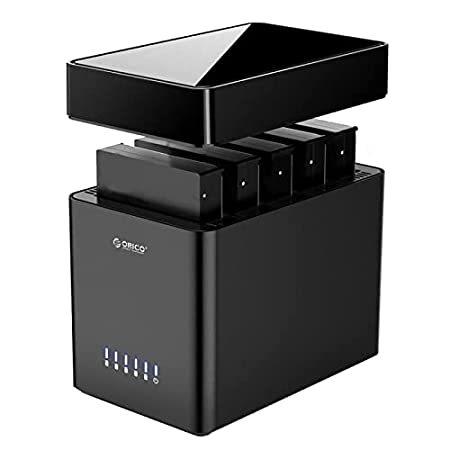 ORICO USB3.0 5ベイ HDDドッキングステーション 工具不要 磁気エンクロージャ 3.5...