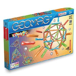 GEOMAG Magnetic Sticks and Balls Building Set | 127 Piece | Magnet Toys for STEM | Creative, Educational Construction Play | Swiss-made Innovation | C｜pennylane2022