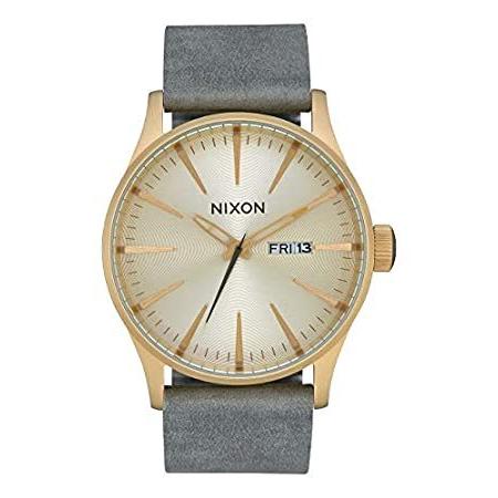 Nixon A105-2982-00 ユニ 大人用 アナログ クォーツ 腕時計 レザーストラップ付き