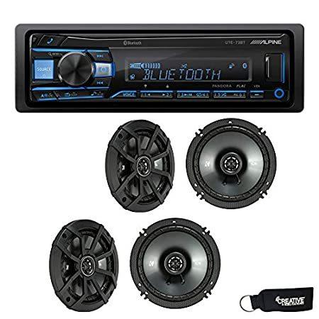 Alpine UTE-73BT Bluetoothレシーバー (CDなし) Kicker 43CSC...