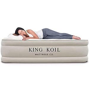King Koil Queen Size Luxury Raised Air Mattress - Best Inflatable Airbed wi｜pennylane2022