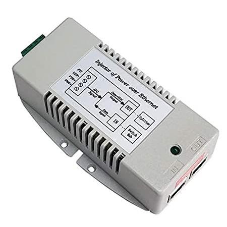 10-15V ワイヤ端子入力 DCDCコンバーター 56V 50W ギガビットパッシブPoEインサー...