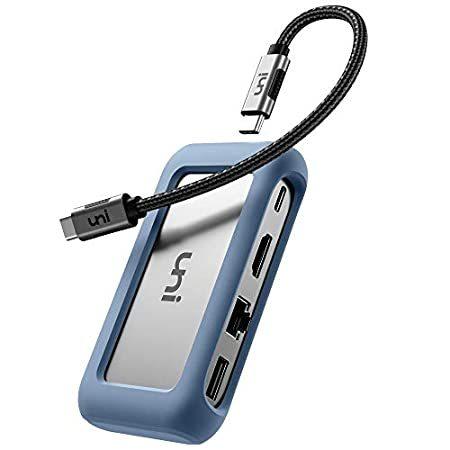 USB C Hub, uni USB Type C 8 in 1 Hub with Detachab...