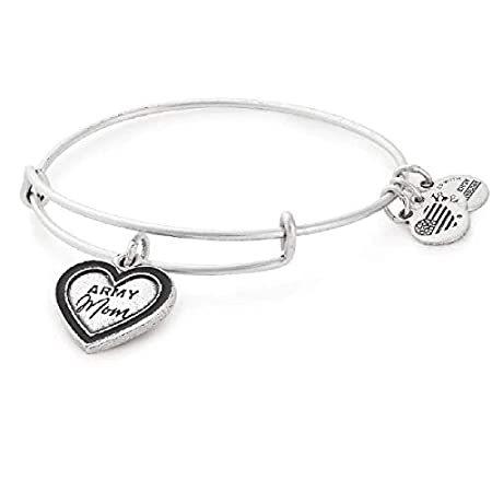 Alex and Ani レディース Army Mom バングルブレスレット ラファエリアンシルバー