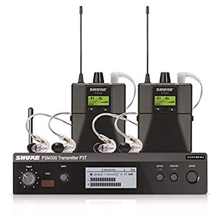 Shure in-Ear Audio Monitor System, Black, Twinpack...