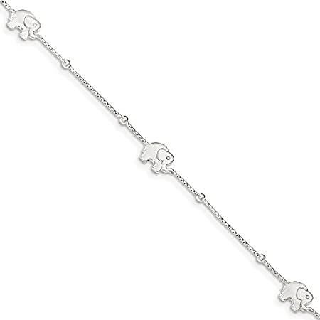 925 Sterling Silver Elephant with 2in Extension An...
