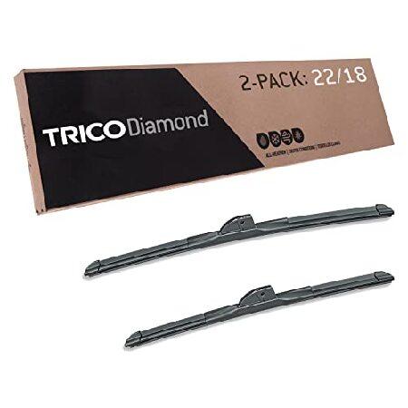 TRICO ブラック 25-2218 プレミアムビームワイパーブレード - 22インチ+ 18インチ...