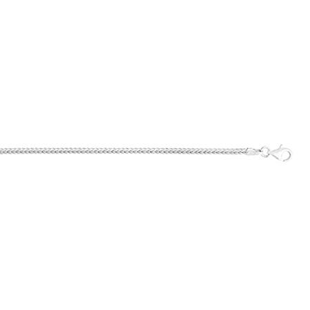 JewelStop Sterling Silver with Rhodium Finish 2mm ...