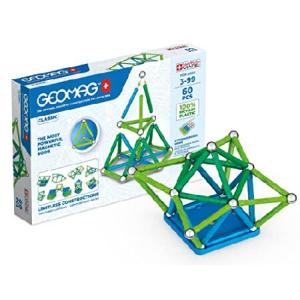 Geomag Magnetic Lines Building Set | Plastic - Green | 60 Pieces｜pennylane2022