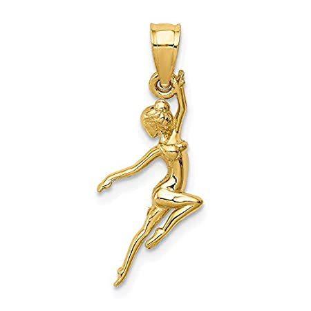 14k Yellow Gold Dancer Pendant