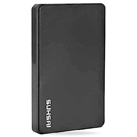 SUHSAI 500GB 外付けハードドライブ USB 2.0 HDD スリム＆コンパクトデザイン ...