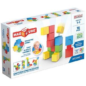Geomag Magnetic Toys | Toddler Magnets | STEM-endorsed Educational Building Cube Set for Creativity ＆ Early Learning Fun | Swiss-Made | Ages 1-5 (16｜pennylane2022
