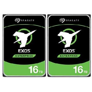 Seagate 16TB HDD Exos X16 7200 RPM 512e/4Kn SATA 6Gb/s 256MB Cache 3.5-Inch Enterprise Hard Drive (ST16000NM001G) 2 Pack