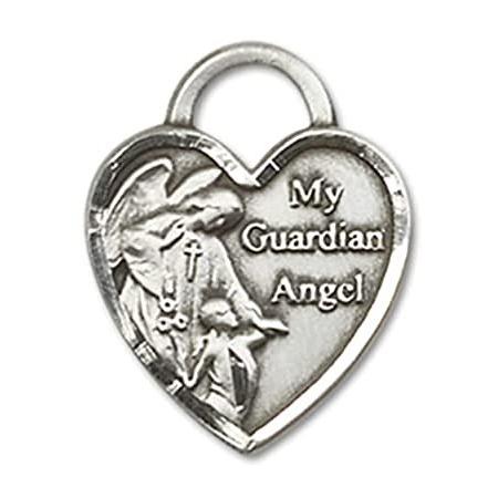 Bonyak Jewelry Sterling Silver Guardian Angel Hear...