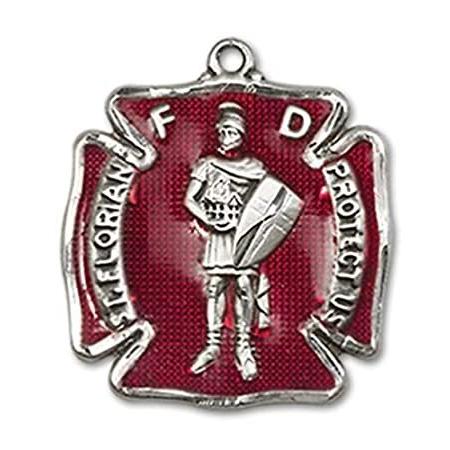 Bonyak Jewelry Sterling Silver St. Florian Pendant...