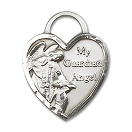 Bonyak Jewelry Sterling Silver Guardian Angel Hear...